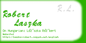 robert laszka business card